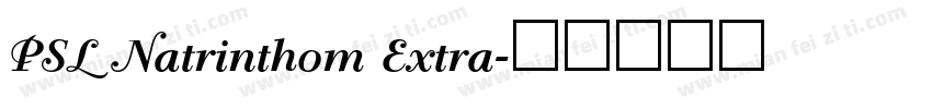 PSL Natrinthom Extra字体转换